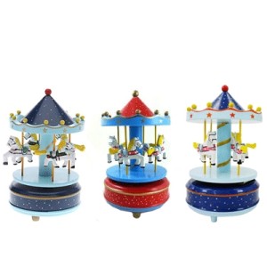 CXGY001 CAIXA MUSICA CARROSSEL 19X10,5CM