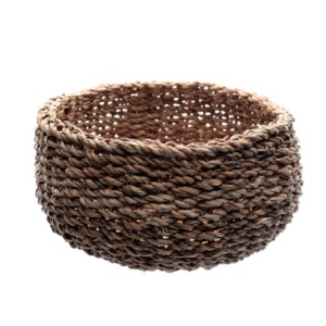 23864 JOGO 3 CESTAS REDONDAS TERRA EM FIBRA NATURAL 27X16/23X13/20X11CM