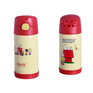 10072055 GARRAFA CLICK C/CANUDO 300ML SNOOPY E FRIENDS