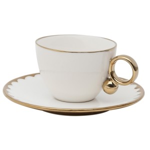 18061 CONJ 6 XICARAS CHA PORCELANA C/PIRES EGG 200ML